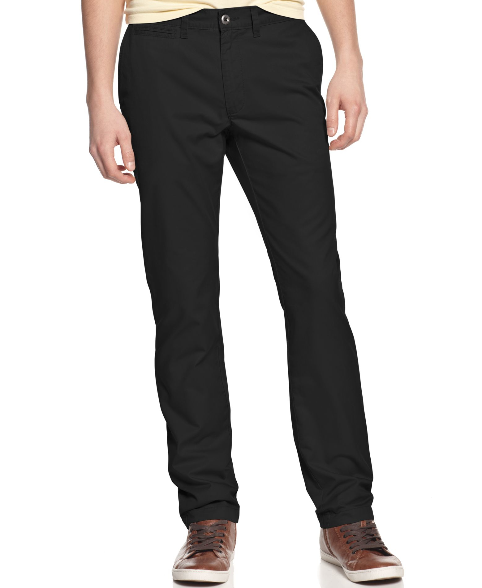 mens black skinny chino pants